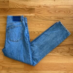 Abercrombie & Fitch Curve Love Ultra High Rise Ankle Straight Jean 30 TALL